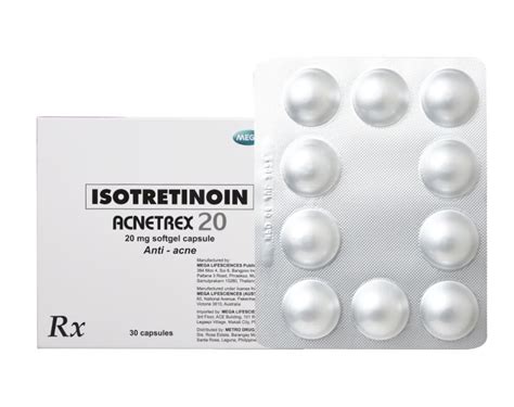ACNETREX 20 Isotretinoin 20mg SoftGel Capsule 1's.